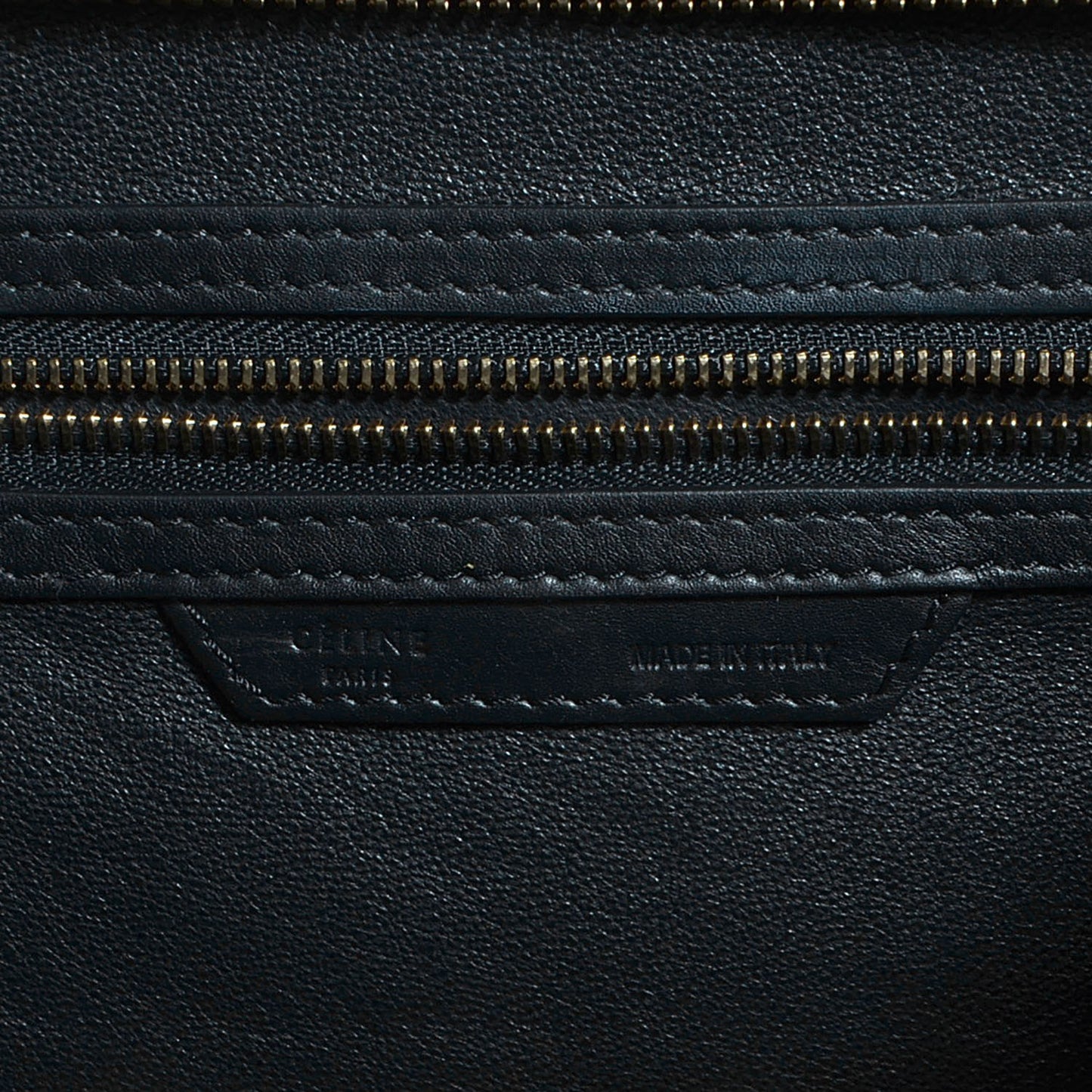 Velluto Calfskin Mini Tri-Color Luggage Navy