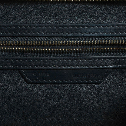 Celine Velluto Calfskin Mini Tri-Color Luggage Navy 6 of 8