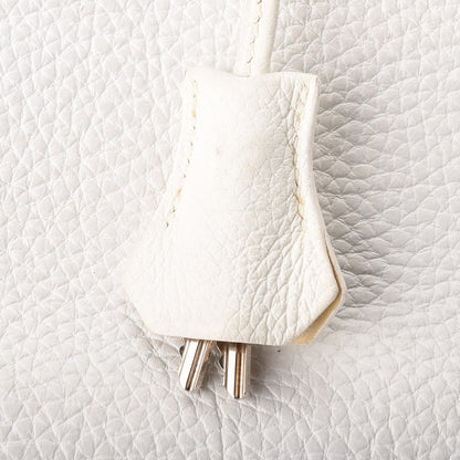 Hermes Taurillon Clemence Birkin 30 White 29 of 44