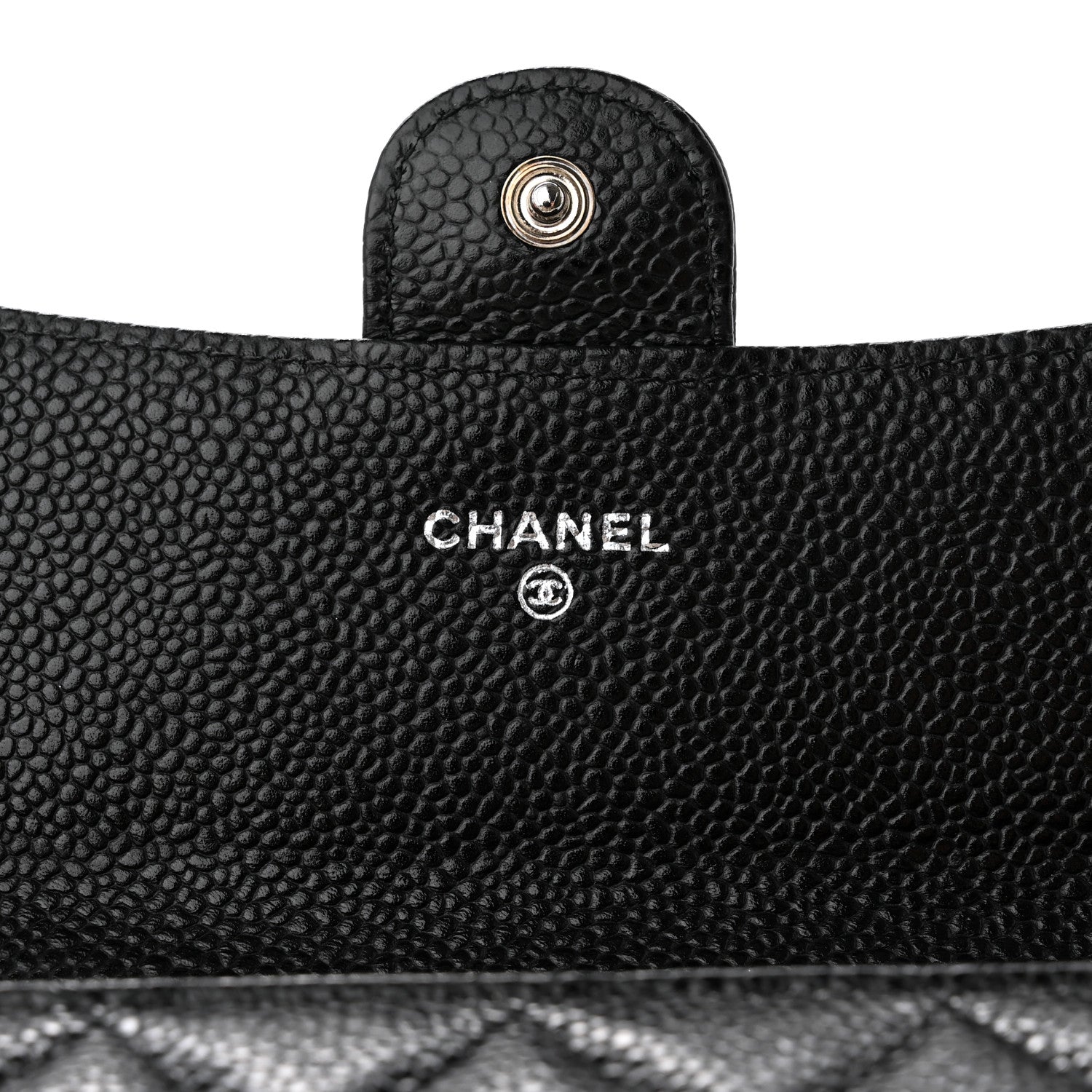 Chanel Caviar Quilted Large Gusset Flap Wallet Black 6 of 12