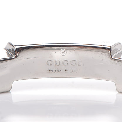 Gucci Platinum Diamond Link To Love Band Ring 50 5.25 5 of 5