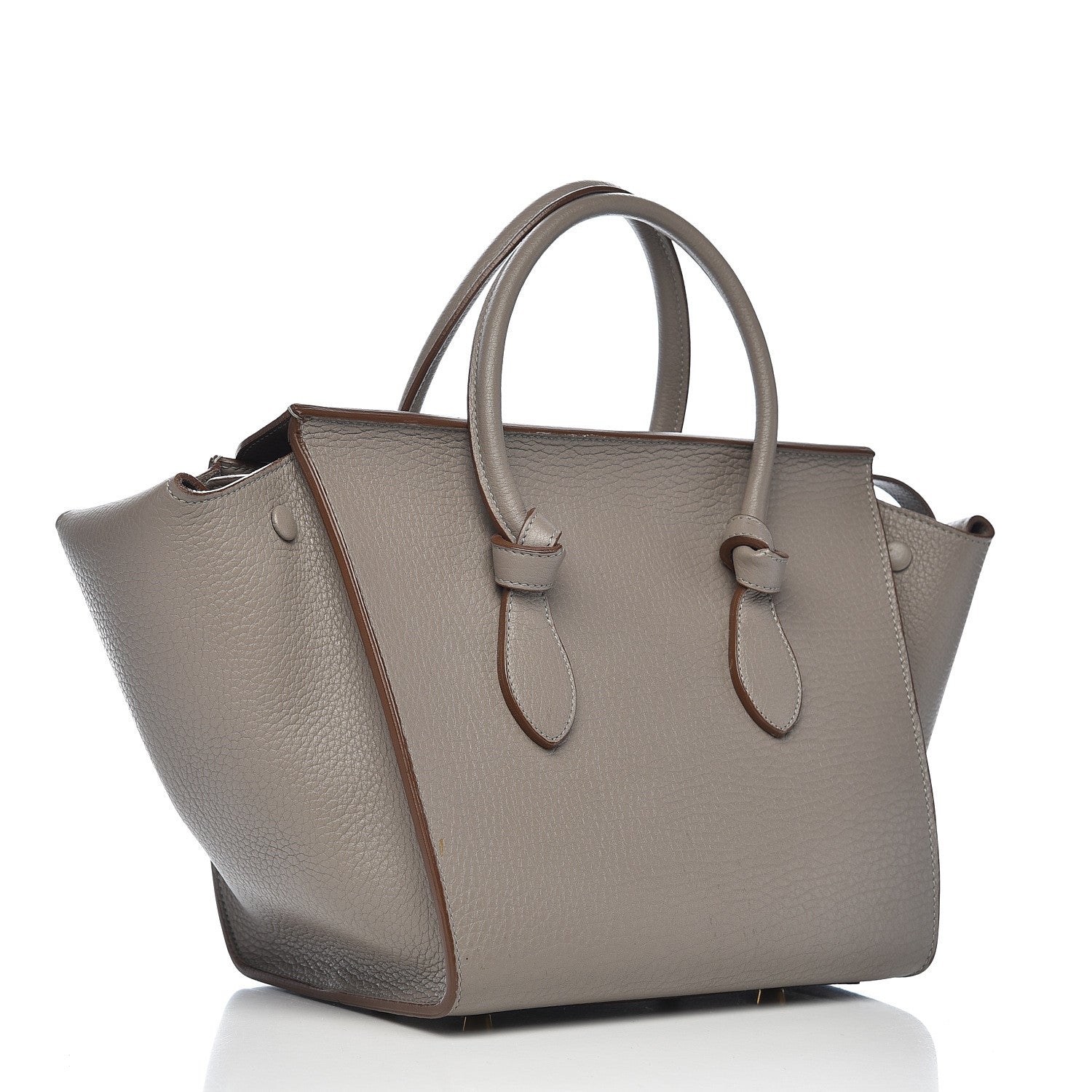 Celine Crisped Calfskin Mini Tie Knot Tote Medium Grey 3 of 15