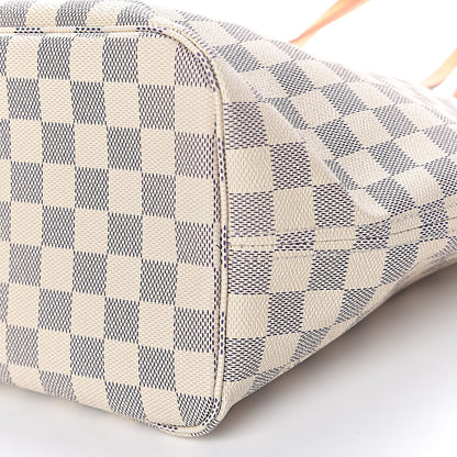 Louis Vuitton Damier Azur Neo Neverfull MM Rose Ballerine 13 of 15