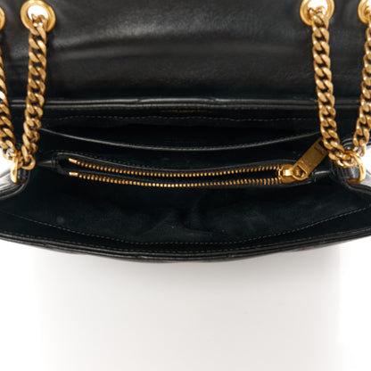 Saint Laurent Calfskin Y Quilted Monogram Small Loulou Chain Satchel Black 5 of 12
