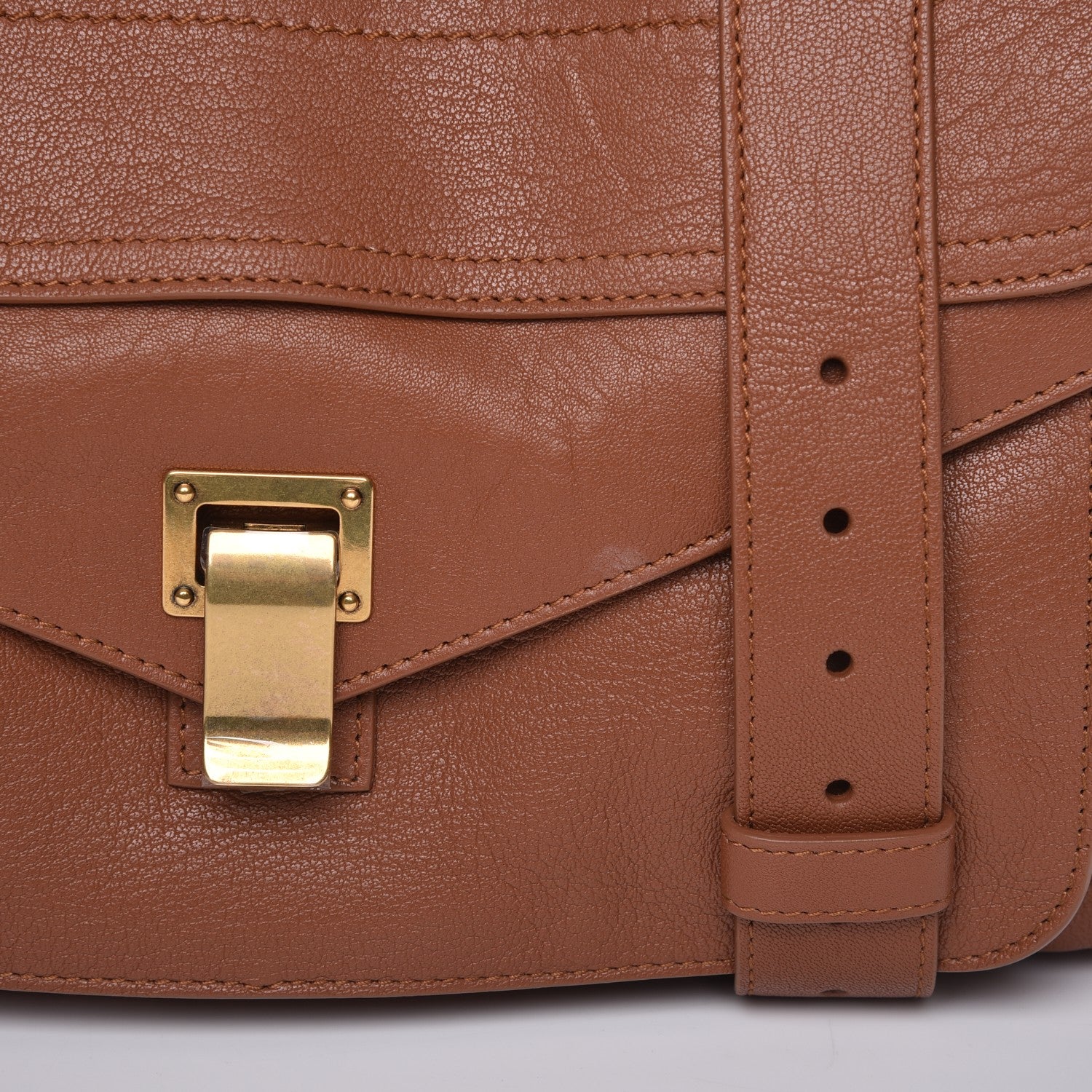 Proenza Schouler Lambskin Medium PS1 Satchel Saddle 9 of 9
