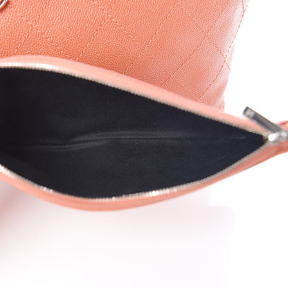 Chanel Grained Calfskin Shopping Fever Tote Orange 9 of 11