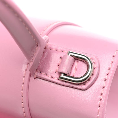 Balenciaga Shiny Box Calfskin Tonal B Hourglass Top Handle Bag XS Candy Pink 10 of 15