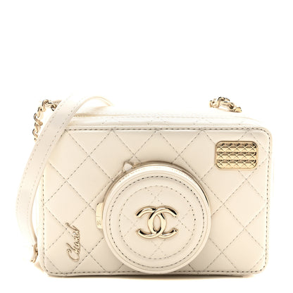 Chanel Lambskin Quilted Coco Click Bag White 1 of 10