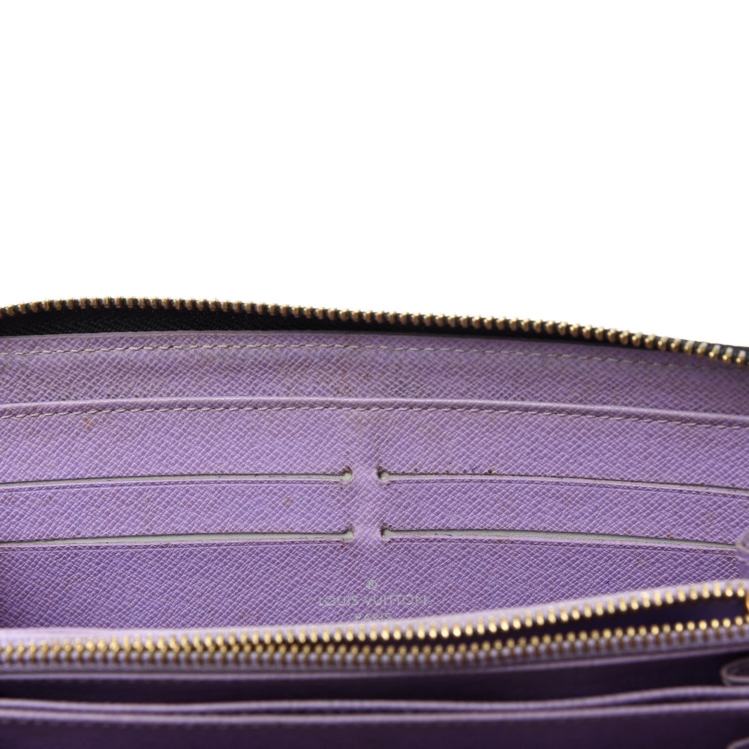 Louis Vuitton Monogram Multicolor Zippy Wallet Black Violet 9 of 11