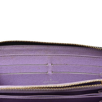 Louis Vuitton Monogram Multicolor Zippy Wallet Black Violet 9 of 11