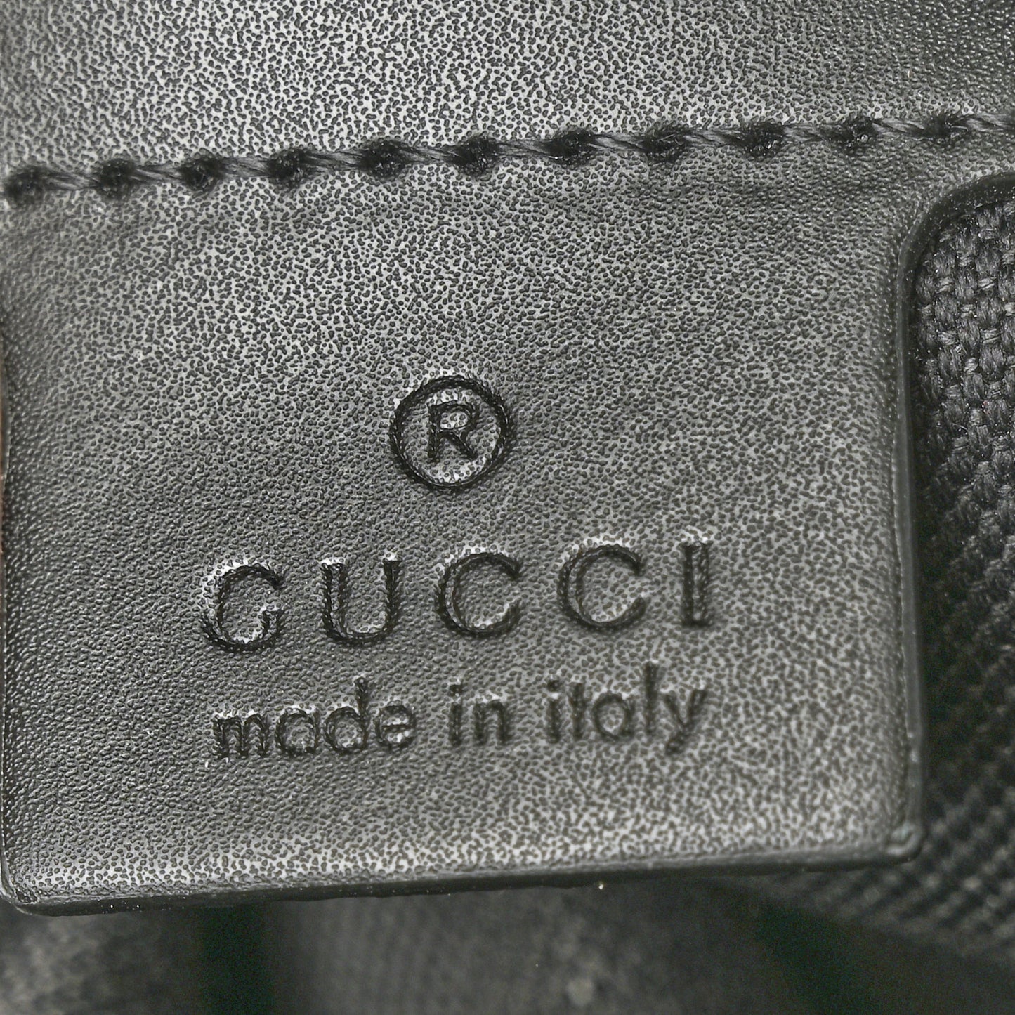 GG Supreme Monogram Appia Calfskin Web Flat Messenger Bag Black Grey