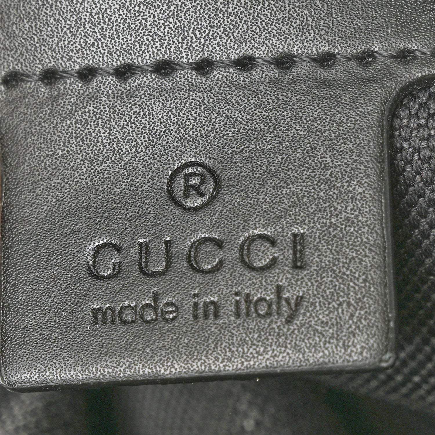 Gucci GG Supreme Monogram Appia Calfskin Web Flat Messenger Bag Black Grey 6 of 7