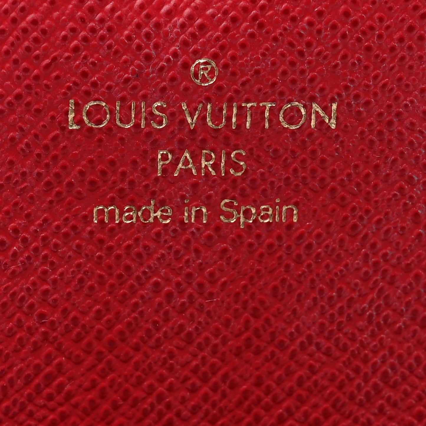 Damier Ebene Emilie Wallet Red