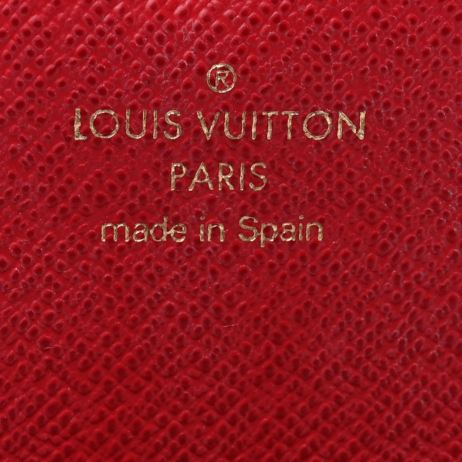 Louis Vuitton Damier Ebene Emilie Wallet Red 6 of 8