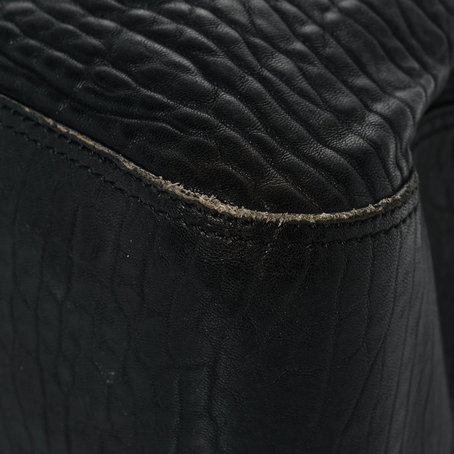 Nappa Patent Large B Bag Black
