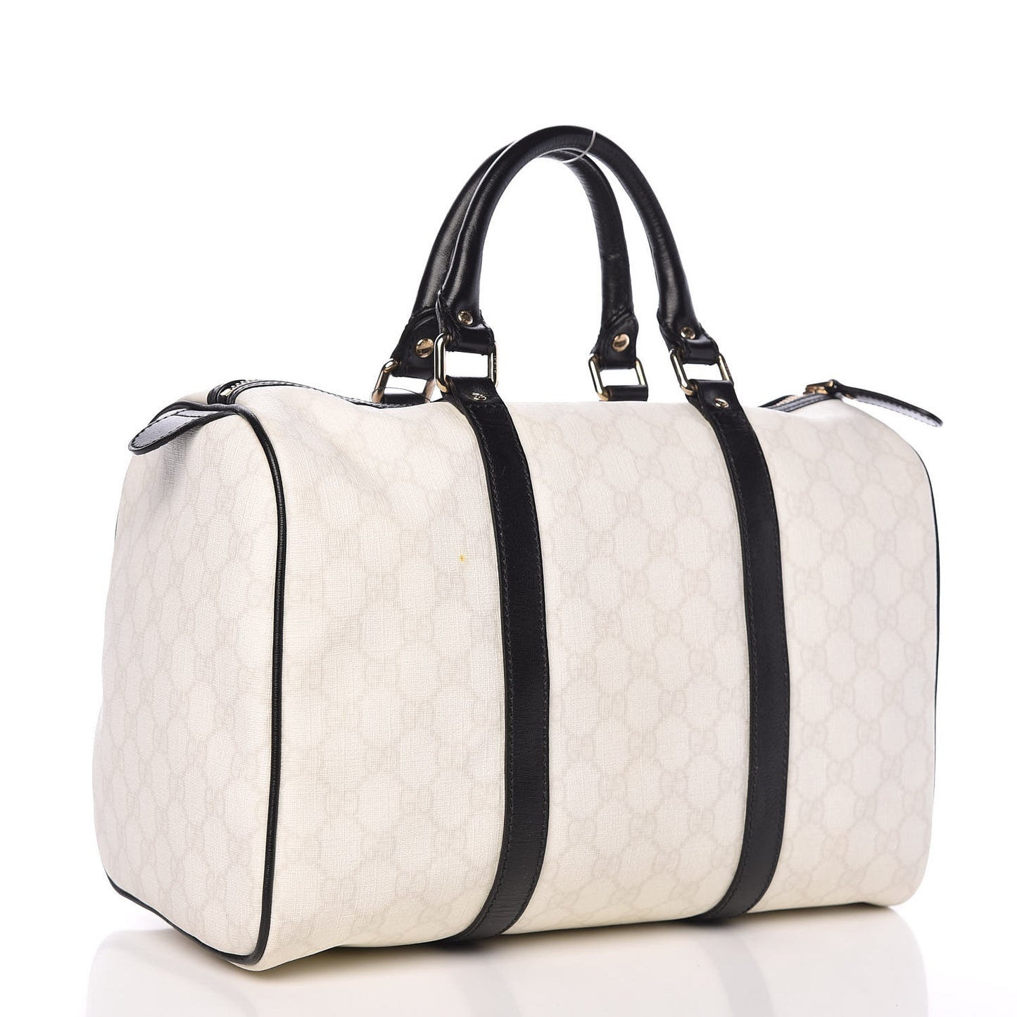 GG Plus Monogram Medium Joy Boston White Black
