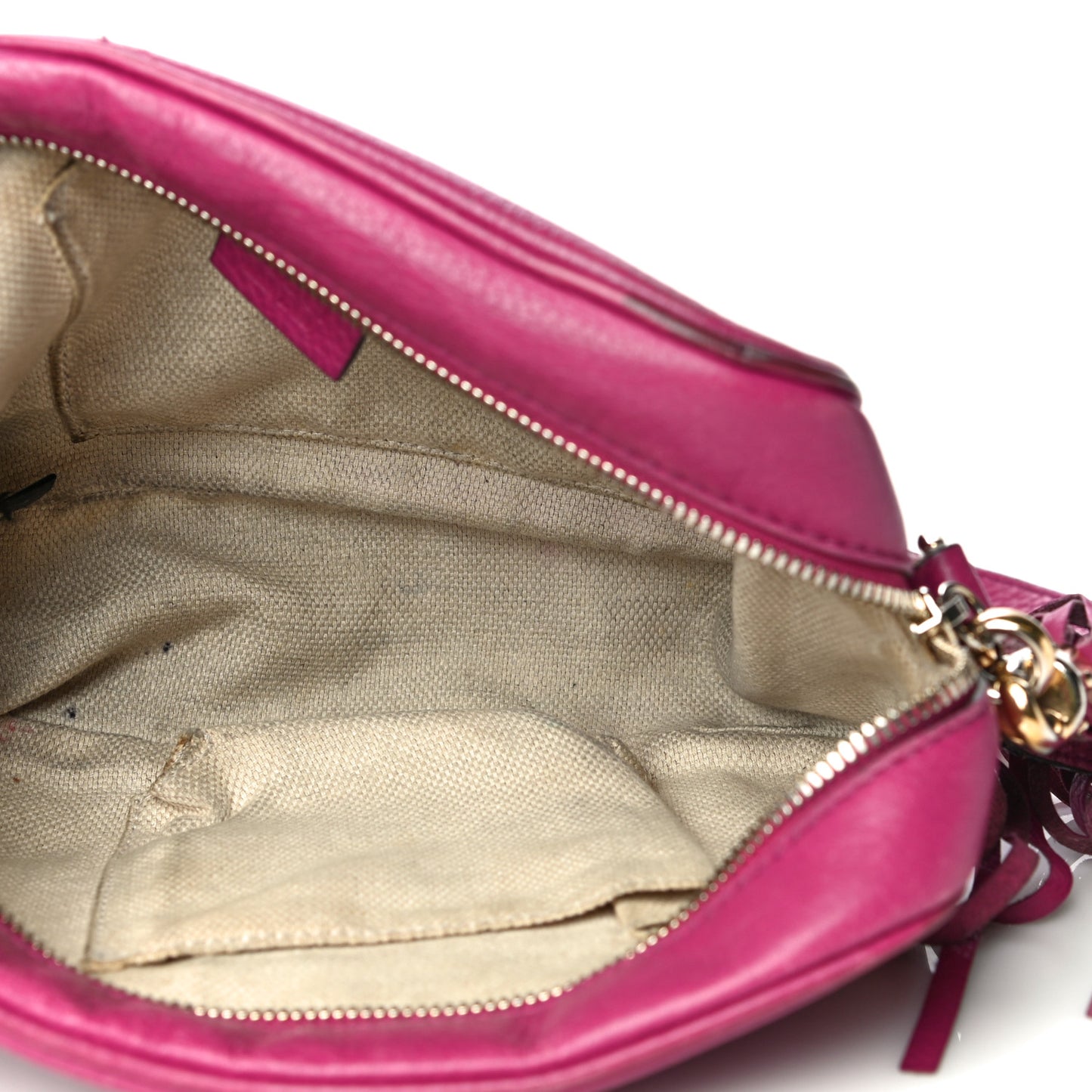 Cellarius Calfskin Small Soho Disco Bag Bright Bouganville