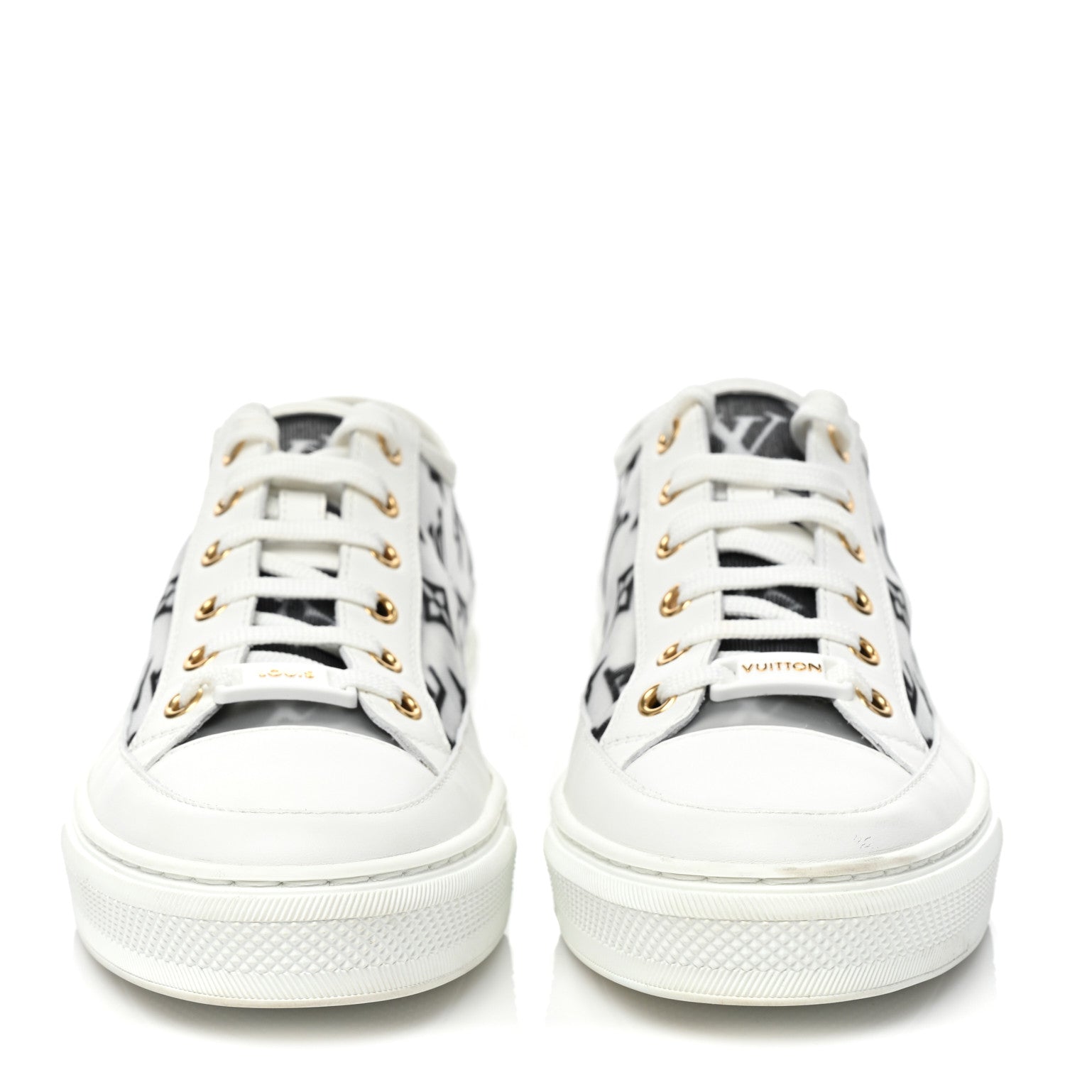Louis Vuitton Technical Fabric Calfskin Monogram Stellar Sneakers 38 Black 2 of 10