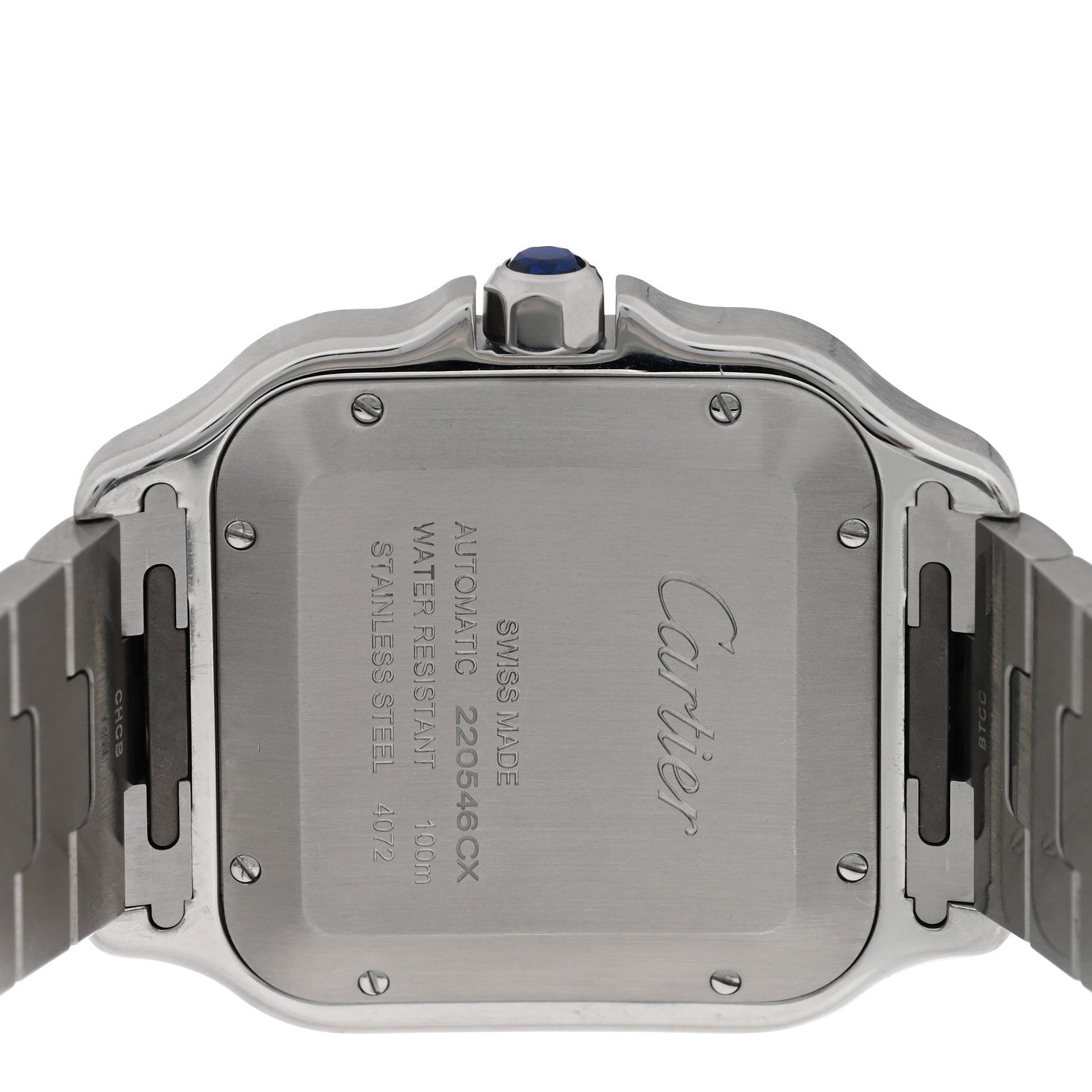 Cartier Stainless Steel 39.8mm Santos De Cartier Automatic Watch 4 of 5