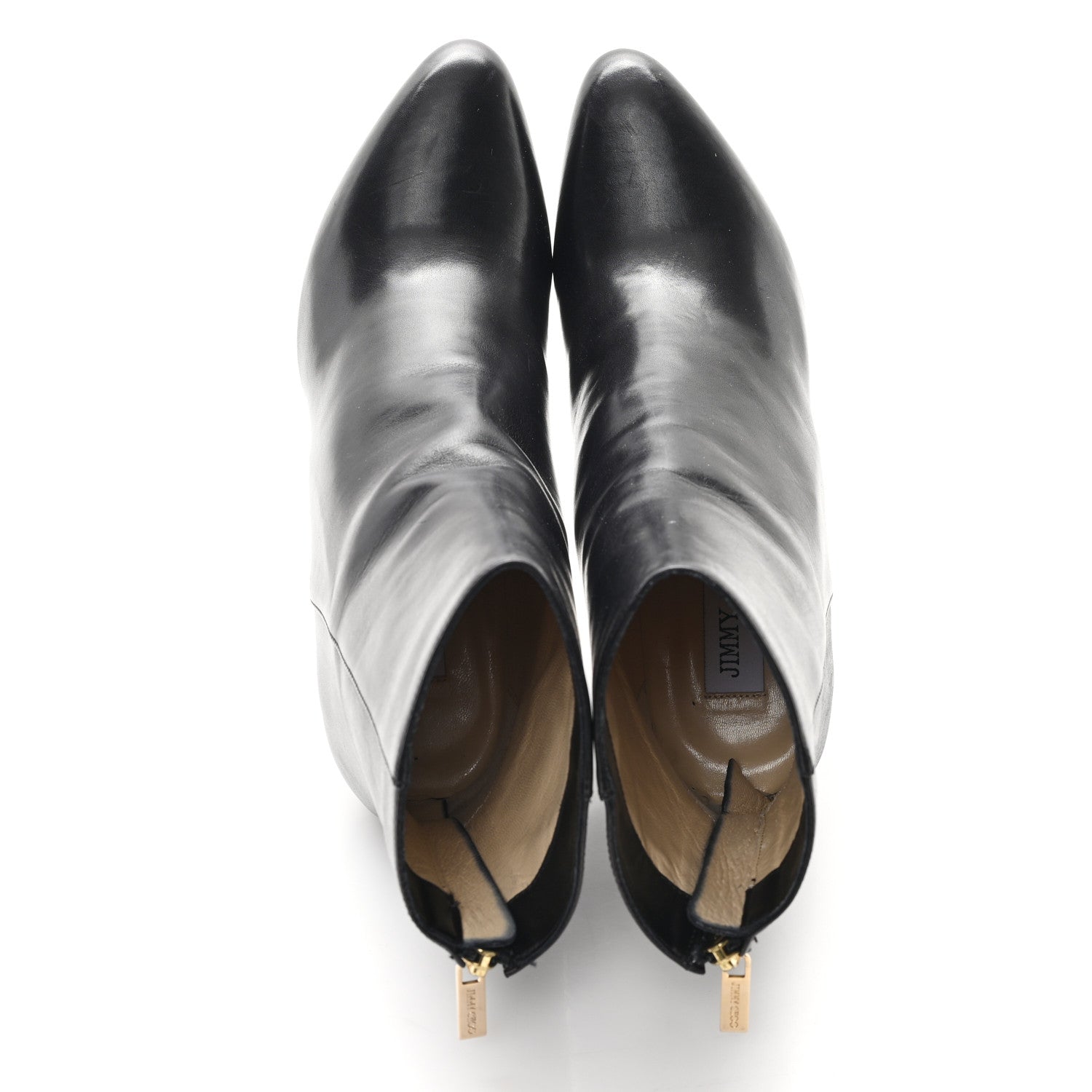 Jimmy Choo Calfskin Mayor Ankle Boots 36.5 Black 2 of 9