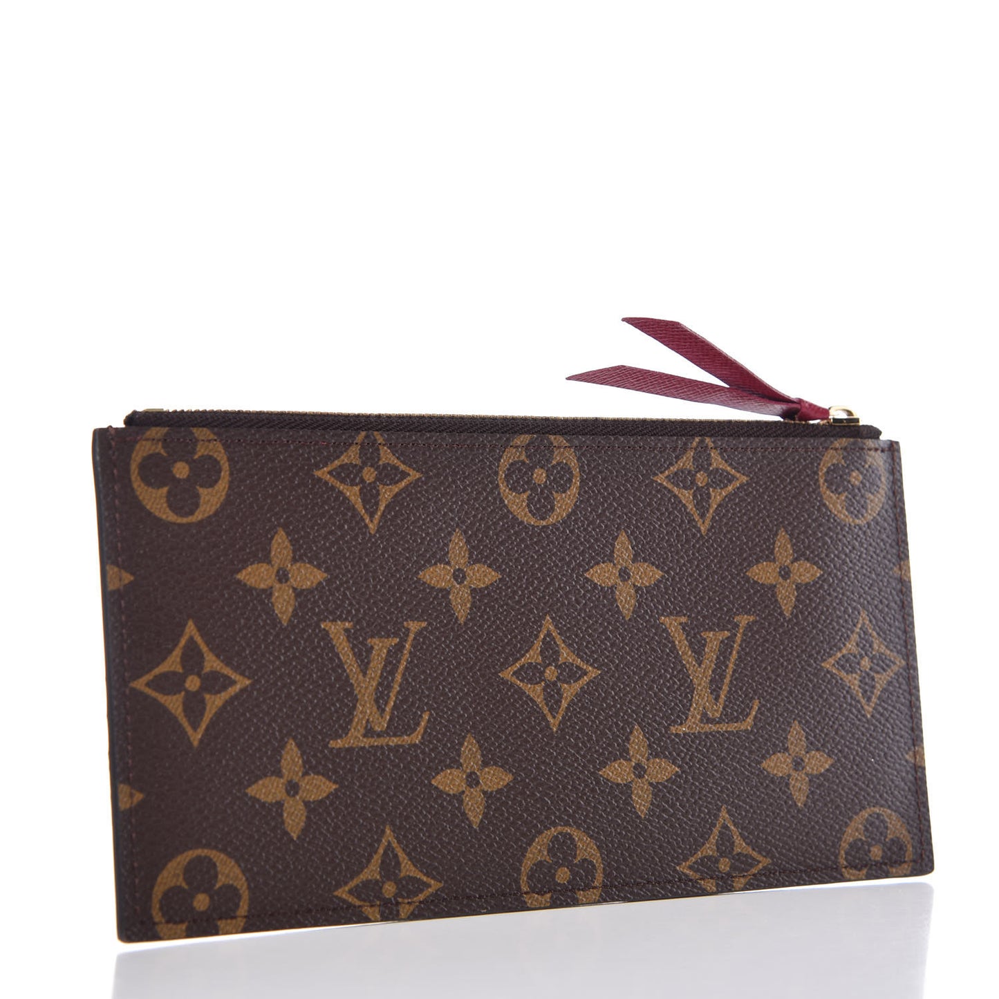 Monogram Felicie Chain Wallet Zippered Insert Fuchsia