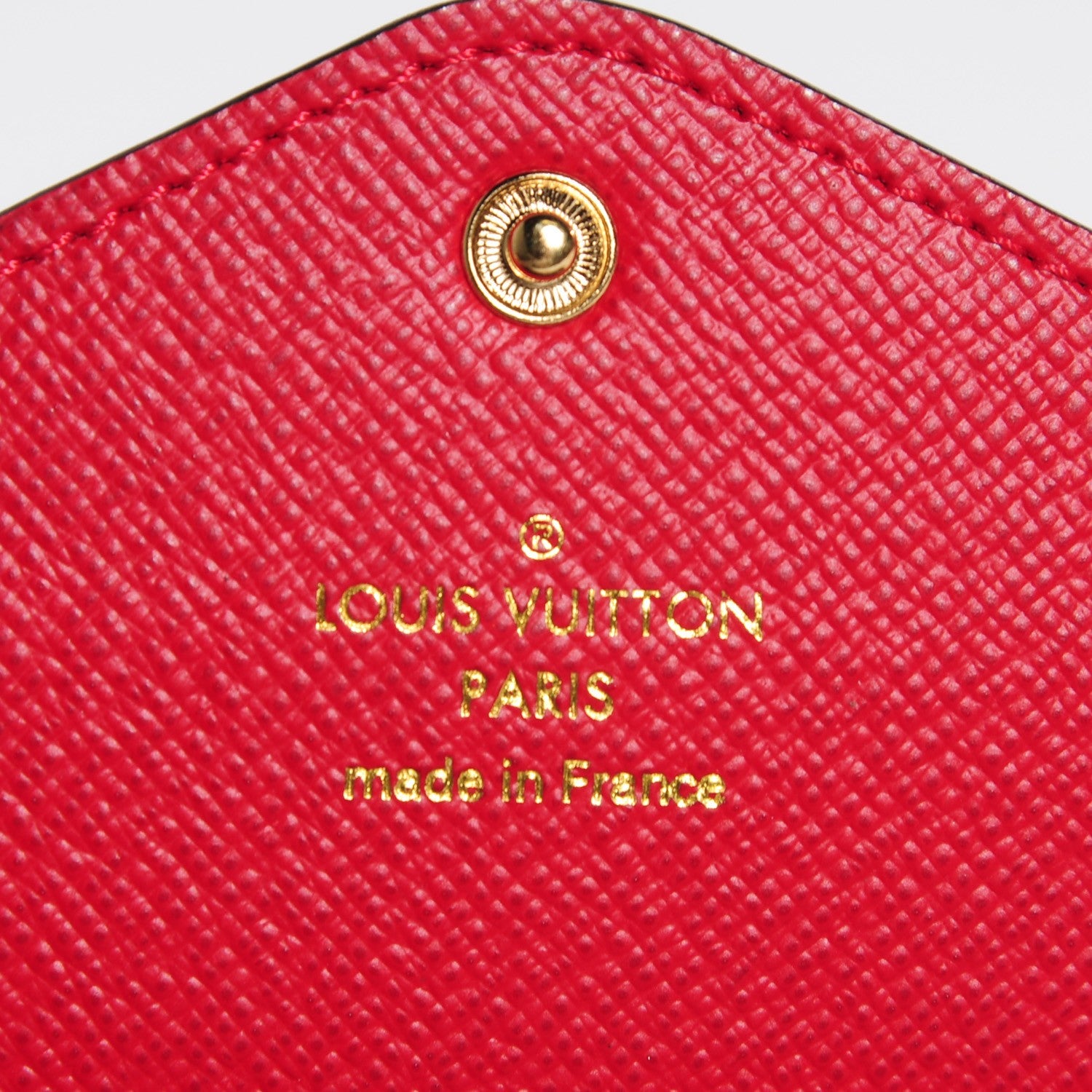 Louis Vuitton Damier Ebene Josephine Wallet Red 2 of 7