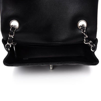Chanel Lambskin Quilted Mini Rectangular Flap Black 5 of 11
