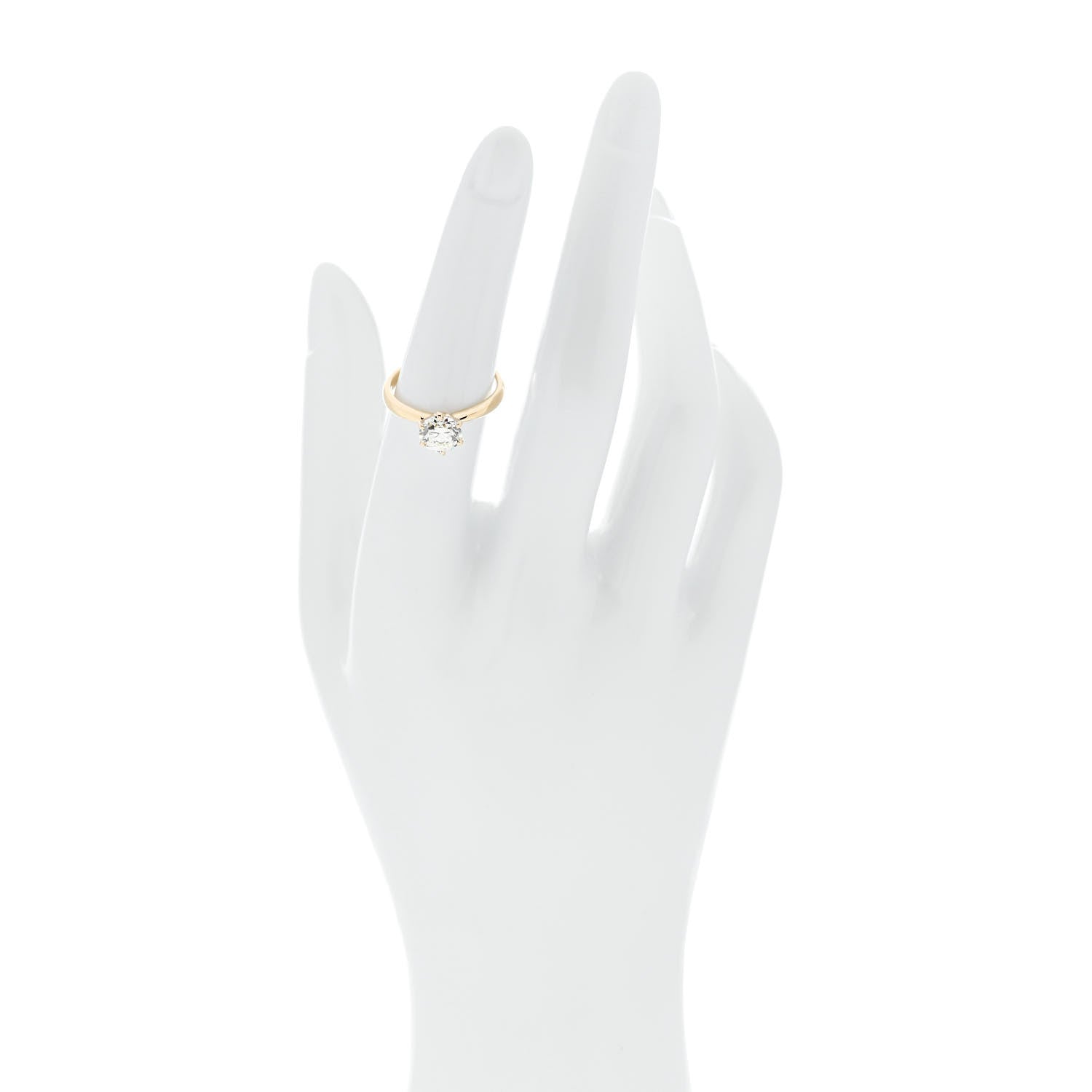 Parker & West by FASHIONPHILE 18K Yellow Gold Diamond 1.24ct Solitaire Engagement Ring 53 6.25 2 of 10