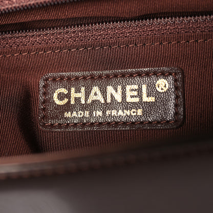 Chanel Patent Calfskin New Medium Boy Flap Dark Red 6 of 11