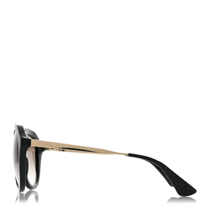 Prada Acetate Metal Cinema Sunglasses SPR 12Q Black 3 of 11