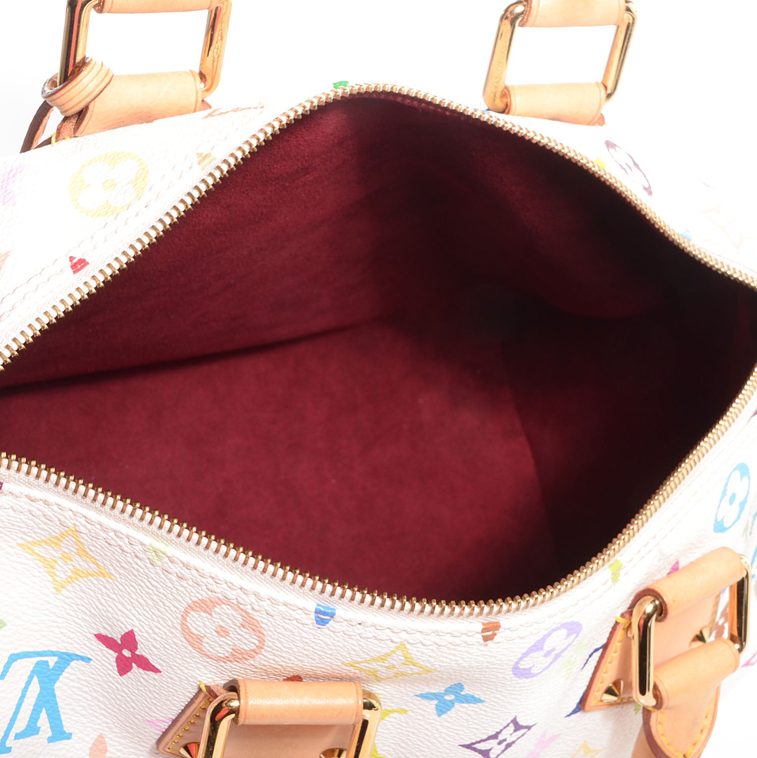 Louis Vuitton Monogram Multicolor Speedy 30 White 5 of 8