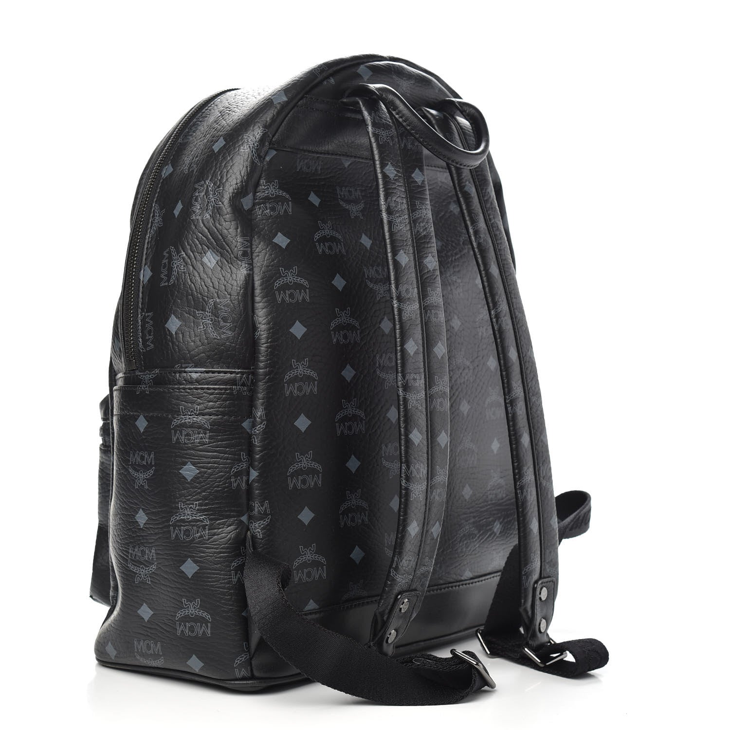MCM Visetos Medium Sprinkle Stud Stark Backpack Black 2 of 8