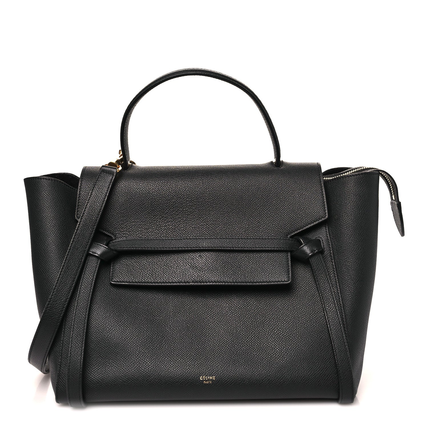 Celine Grained Calfskin Mini Belt Bag Black 1 of 12