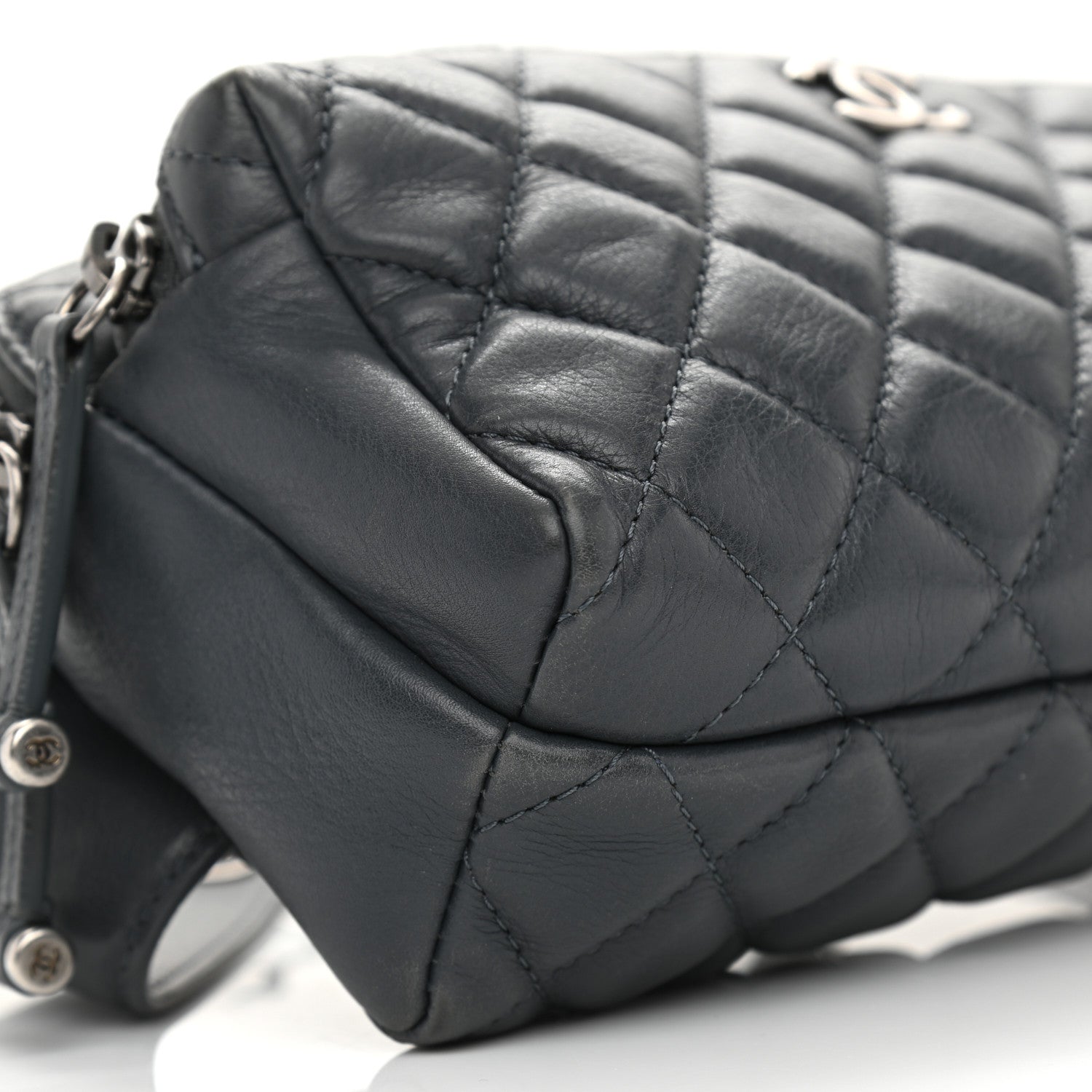 Chanel Calfskin Quilted Waist Bag Dark Grey 11 of 12