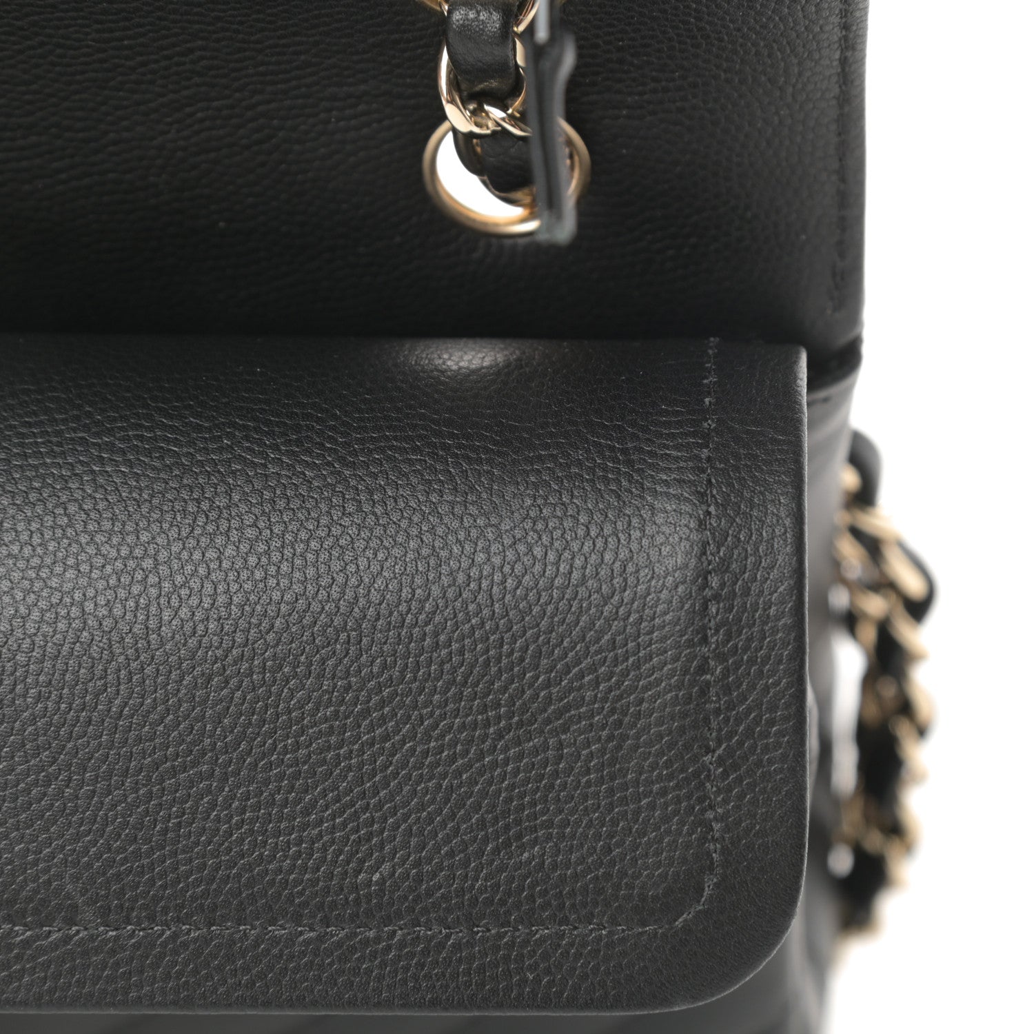 Chanel Caviar Chevron Quilted Small Double Flap Black 12 of 14