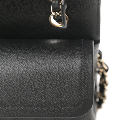 Chanel Caviar Chevron Quilted Small Double Flap Black 12 of 14