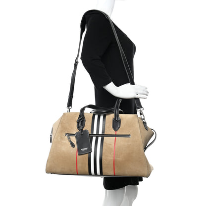 Burberry Suede Southcombe Duffle Bag Archive Beige 3 of 9