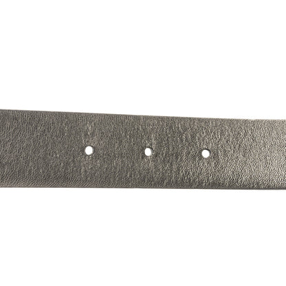 Chanel Metallic Calfskin Crystal CC Chain Belt 85 Silver 3 of 7