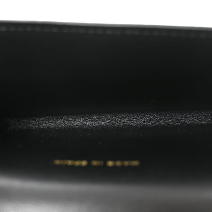 Chanel Calfskin Crocodile Embossed Crococo Flap Cardholder Black 5 of 9