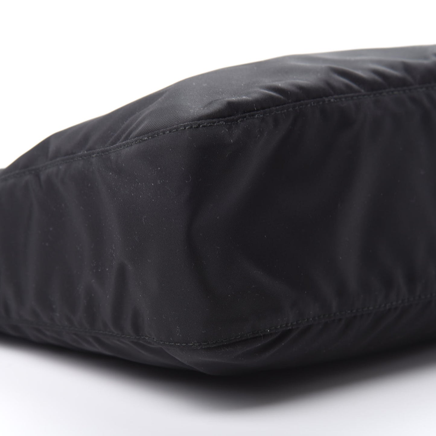 Nylon Tessuto Messenger Bag Black
