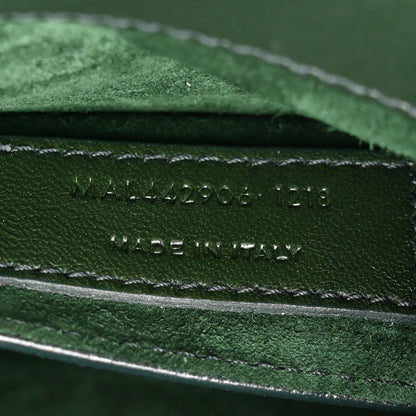 Saint Laurent Smooth Calfskin Medium Monogram Sunset Satchel Dark Green 8 of 14