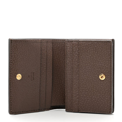 Gucci GG Supreme Monogram Web Ophidia Card Case Beige New Acero 5 of 7