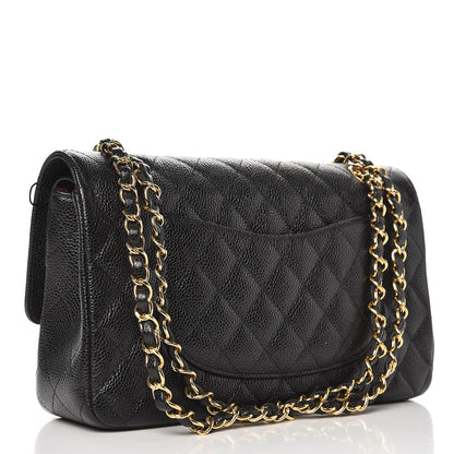 Chanel Caviar Quilted Medium Double Flap Black 4 of 9