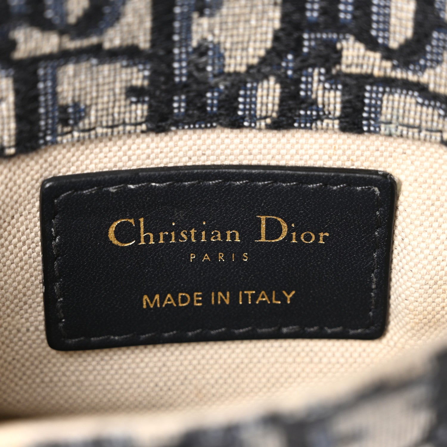 Christian Dior Oblique Saddle Belt Pouch Blue 6 of 9