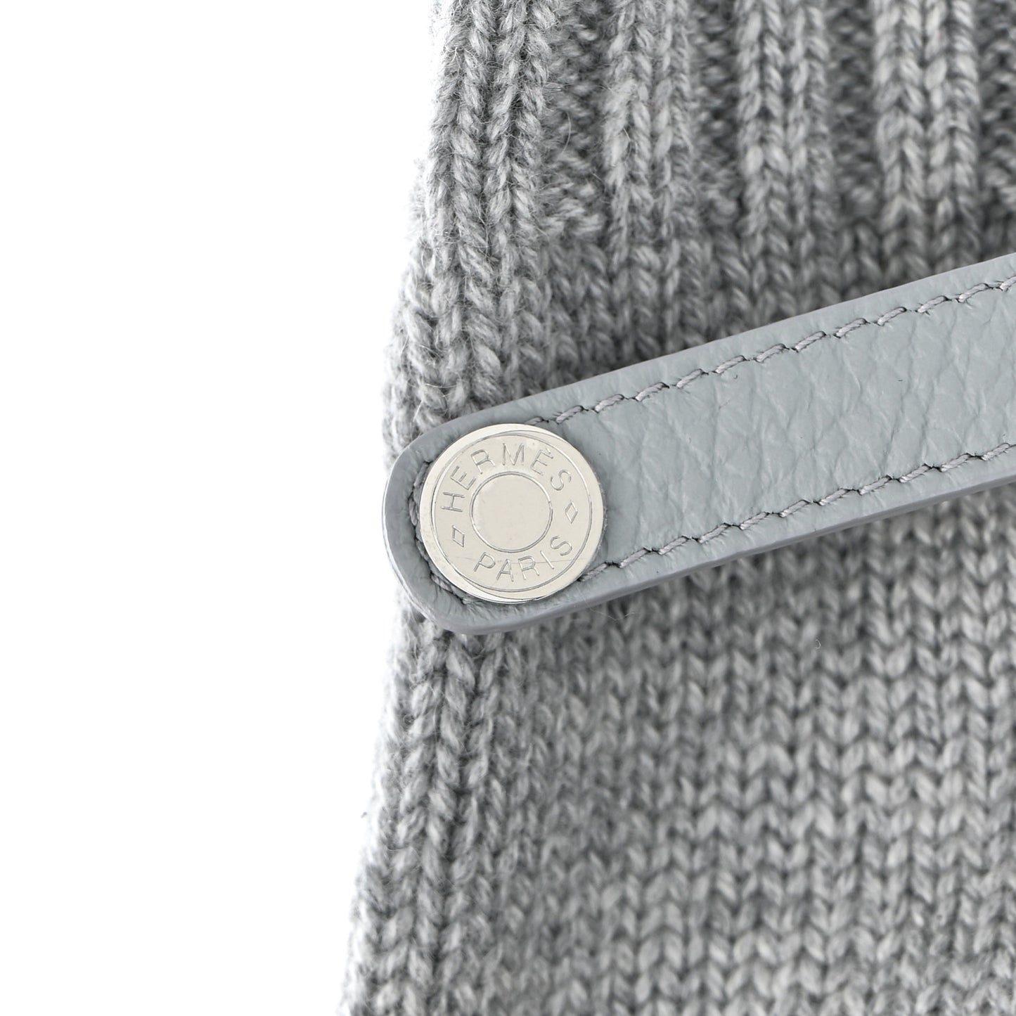 Cashmere Deerskin Baltimore Mittens S Light Grey