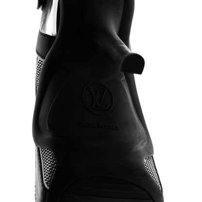 Louis Vuitton Calfskin Sequin Archlight Slingback Pumps 37 Black 7 of 9