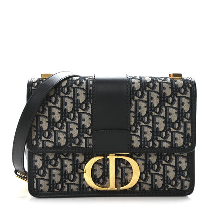 Christian Dior Oblique 30 Montaigne Flap Bag Blue 1 of 11