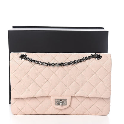 Chanel Crumpled Calfskin Quilted 2.55 Reissue 226 Flap Light Pink 15 of 15