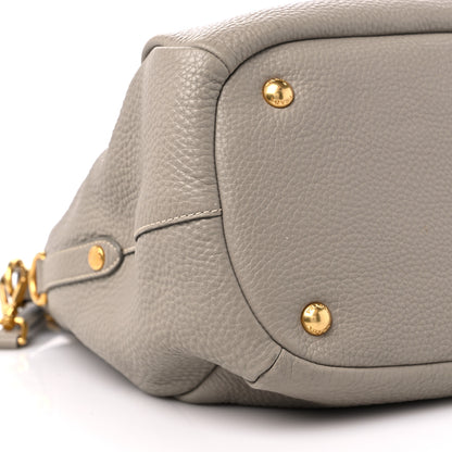 Prada Vitello Daino Shoulder Bag Argilla 7 of 9