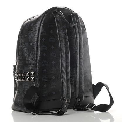 MCM Visetos Medium Side Studs Stark Backpack Black 2 of 4